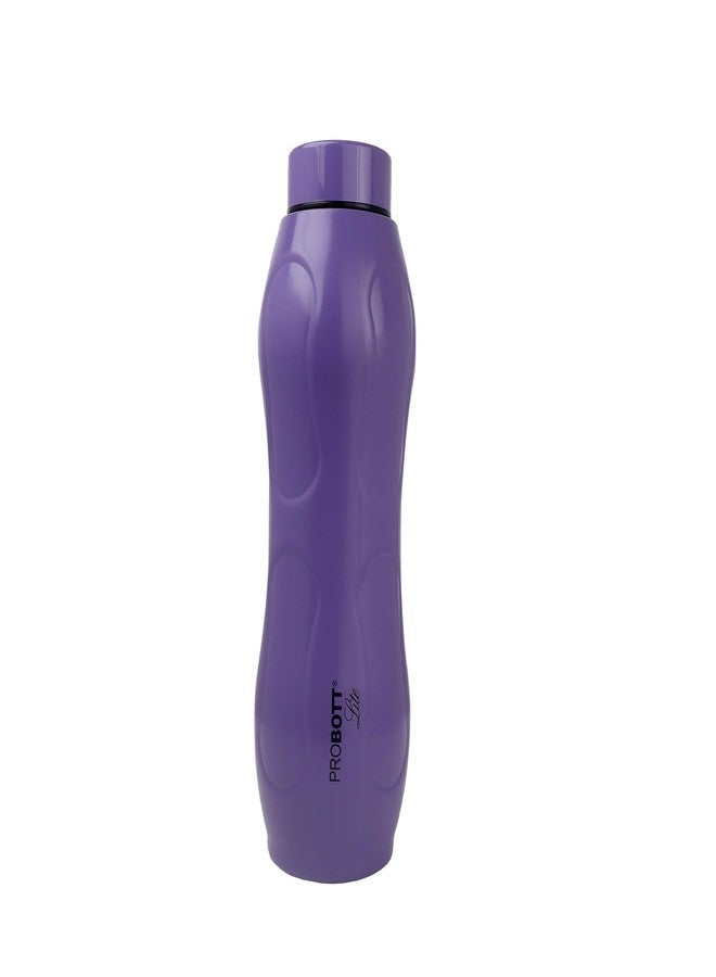 PROBOTT Ocean 950ml Single Wall Stainless Steel Water Bottle, Fridge Water Bottles, Purple | Light Weight | Leakproof | Freeze | Gym | Sports | Office | Home | Kitchen | Hiking | Treking | Travel - Image 1